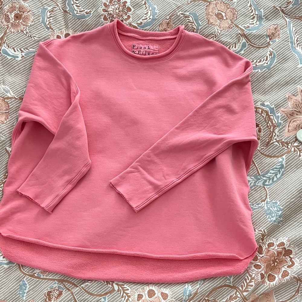 Frank & Eileen Soft Pink Crewneck Sweater Sz S